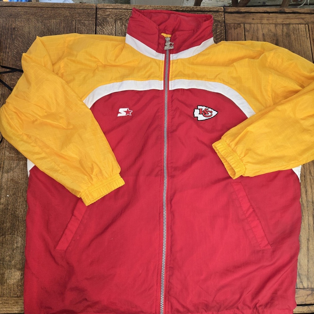 Vintage 90s Starter Kansas City Chiefs NFL Authentic Pro Line Jacket Size 3xl